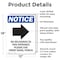 Signmission No Deliveries To This, 12 in W x Rectangle, Aluminum OS-2PACK-NS-A-1218-V-14478 - alternate 5